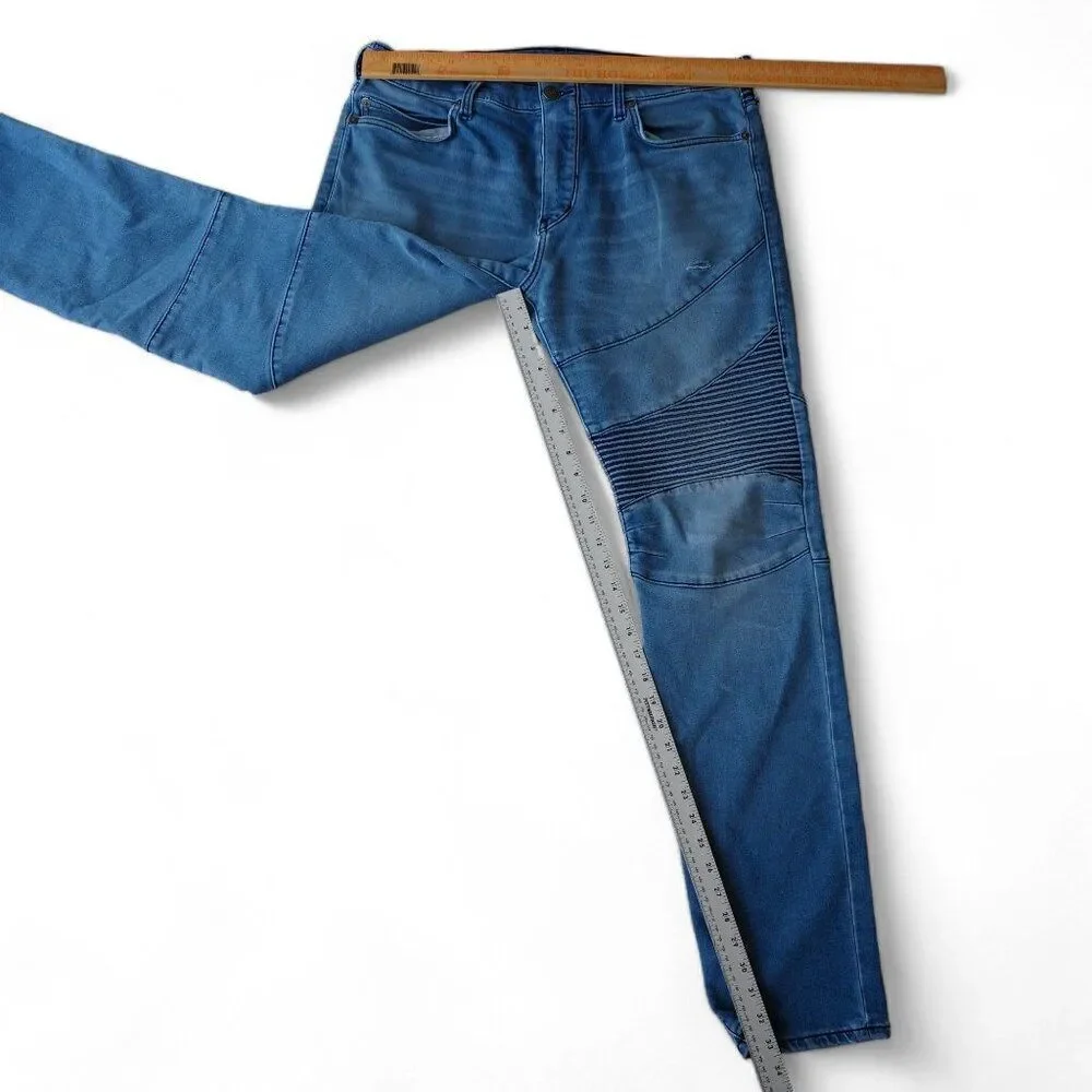 True Religion‎ Rocco Relaxed Skinny Jeans Medium Distressed Wash Men's 34